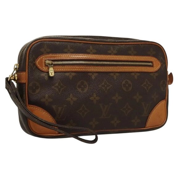 LOUIS VUITTON Monogram Marly Dragonne GM Clutch Bag - Picture 1 of 16